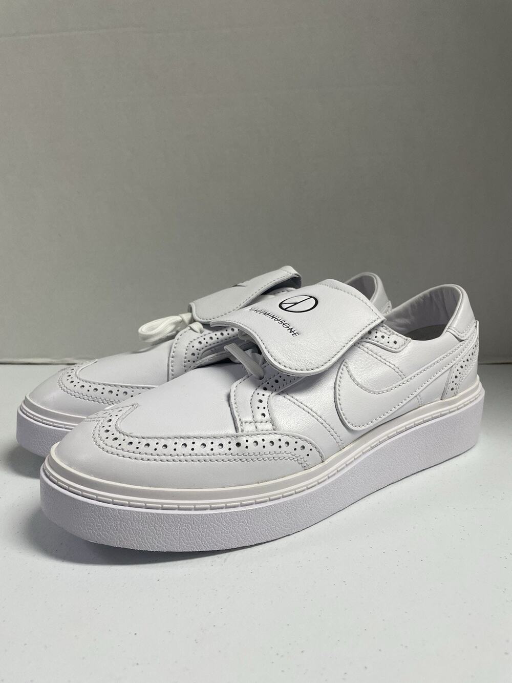 Nike Kwondo 1 G-Dragon Triple White DH2482 100 Size 9.5 Leather Low Top Sneaker